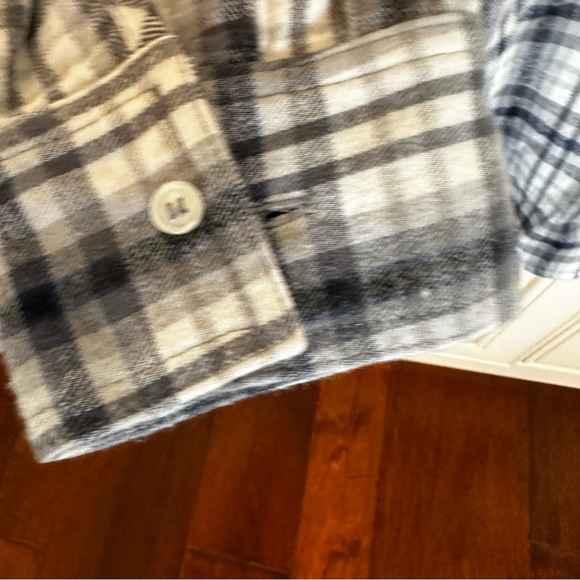 Soul Cycle Cotton Unisex Men’s Women’s Plaid Flannel Button Down Shirt Patches S - Picture 8 of 10